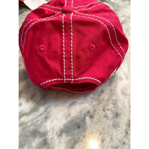 Pink Crazy Dog Lady Baseball Cap #dog #distressed hat #heart - Picture 6 of 6